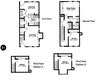 3 Bedroom 2 Bath 2D Floorplan B1 3 Bedroom 2 Bath 2D Floorplan B1, Crawford Square Apartments, Pittsburgh, PA